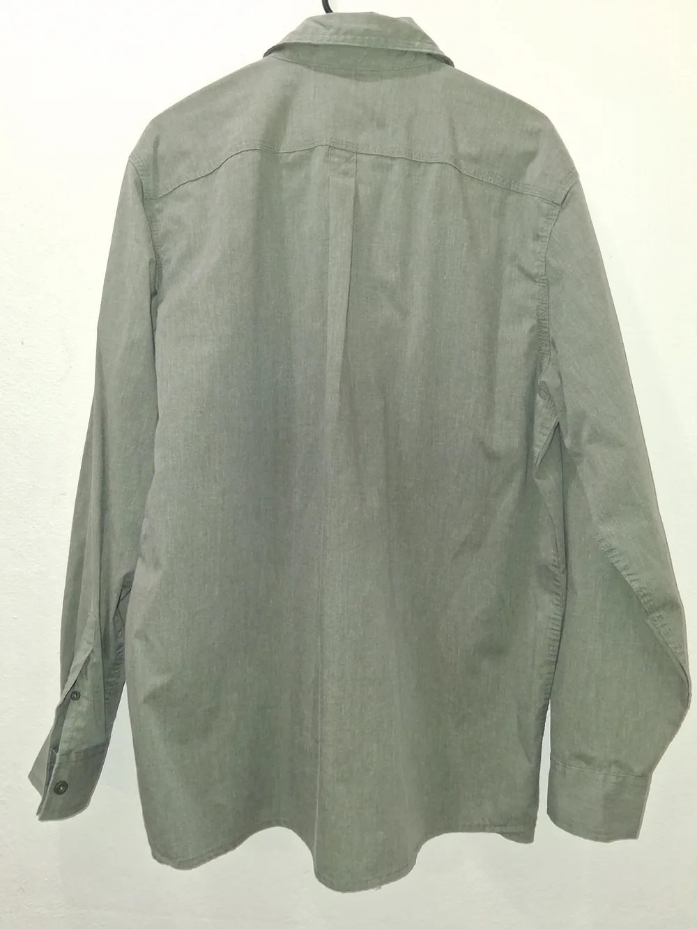Wrangler Men's Long Sleeve Olive Shirt